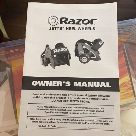 Razor-Jetts/Heel Wheels. Real sparking action. Only worn as a try on in house. - Picture 6 of 9